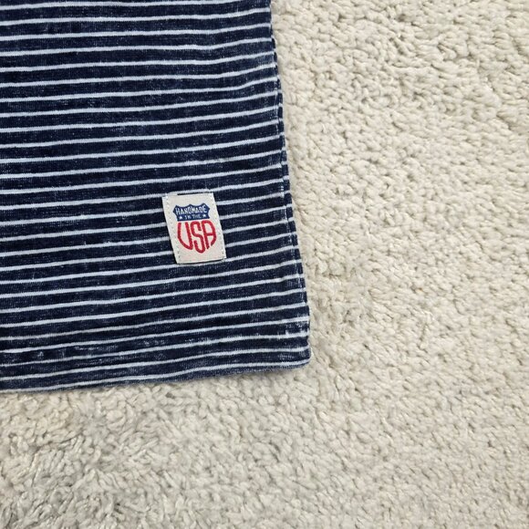 Iron Resin Shirt Men Size Large L Heavy Premium Cotton Pocket Short Sleeve Blue - Picture 5 of 8